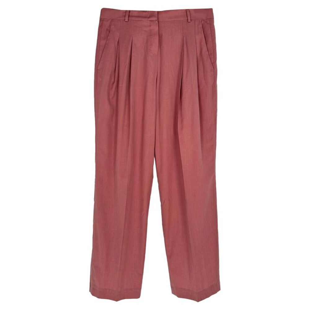 The Frankie Shop Gelso Pleated Trousers in Pink Lyocell